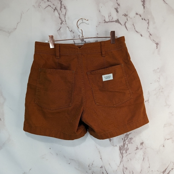 REI Pants - REI Co Op Trailsmith Shorts Womens 0 Brown Orange Utility Canvas Twill High Rise